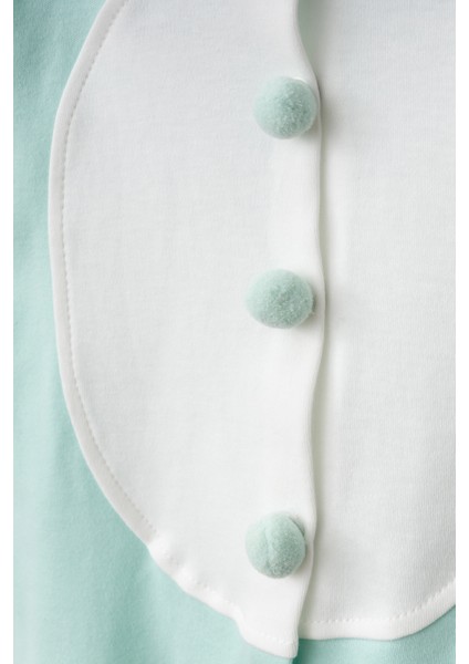 Tavşan Kostüm Önden Açık Kapşonlu Bebek Tulumu Romper %100 Pamuk ( Arkası Ponponlu ) fiyatları