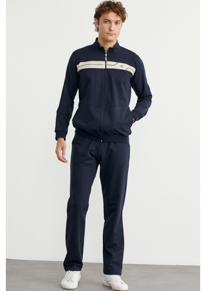 Fermuarlı Dik Yaka Eşofman Takım - Lacivert modelleri