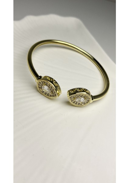 Zirkon Taşlı Altın Kaplama Damla Figürlü Bileklik fiyatları