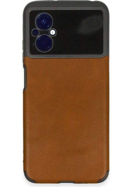Xiaomi Poco M5 Kılıf Loop Deri Silikon - Kahverengi
