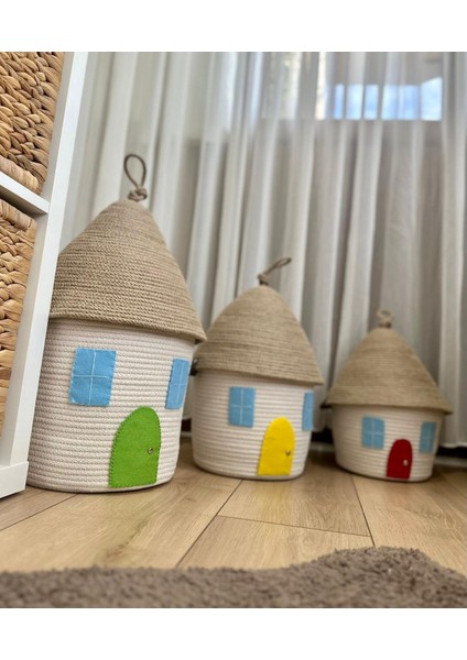 Dekoratif Çocuk Oyuncak Sepeti 3'lü Set Hediyelik Sepet fiyatları