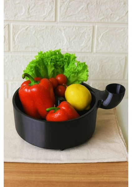 Ceresshop Pratik Sebze ve Meyve Yıkayıcı – Ergonomik Mutfak Yardımcısı Siyah fiyatları