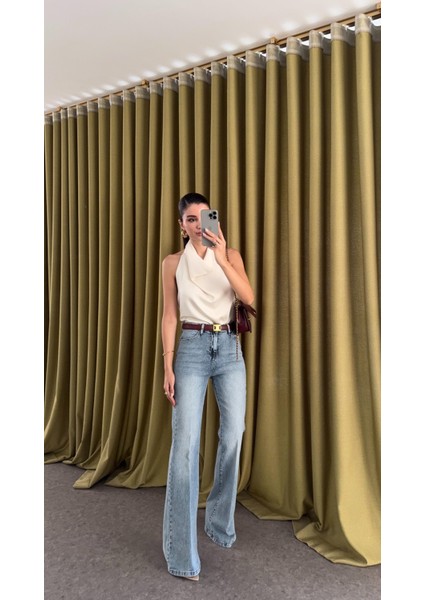 Açık Kar Yıkama Ispanyol Jean