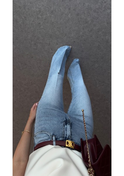 Açık Kar Yıkama Ispanyol Jean fırsatları