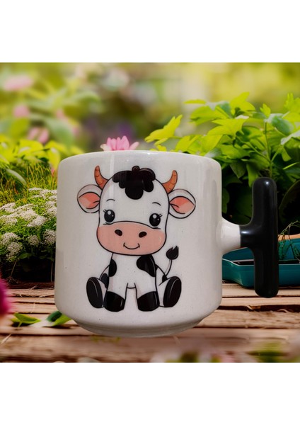 Sevimli Inek Çift Taraf Baskılı Kupa- Seramik Çay, Kahve Hediyelik Bardağı fiyatları