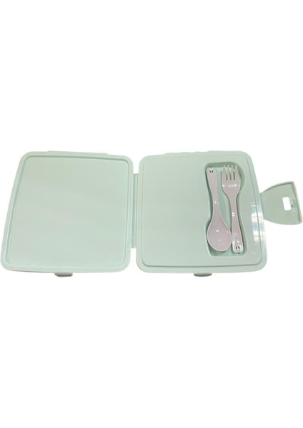Beslenme Kutusu 4 Bölmeli Frozen Mint Yeşili Renk Kız Figürlü 1 Adet Yemek Saklama Kabı Beslenme Çantası fiyatları