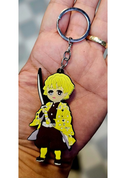 Demon Slayer Zenutsu Çift Taraflı Yumuşak Silikon Anahtarlık fiyatları