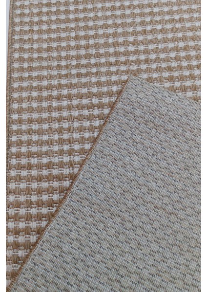 Jüt Sisal Canvas 0409G Kahverengi Silinebilir Leke Tutmaz Kolay Temizlenen Mutfak-Koridor-Antre fırsatları