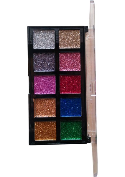 Pk 10 Lu Glitter Far Paleti (Büyük Boy)