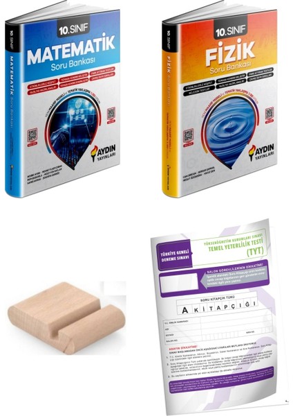 10.sınıf Matematik Fizik Soru Bankası Yeni Müfredat+Telefon Tutucu+Deneme