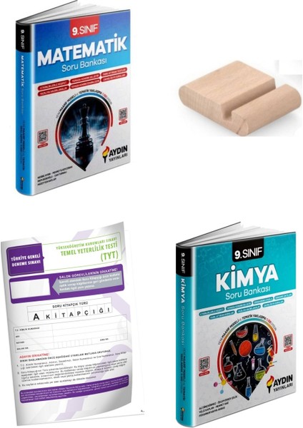 9.sınıf Kimya Matematik Soru Bankası Yeni Müfredat+Telefon Tutucu+Deneme