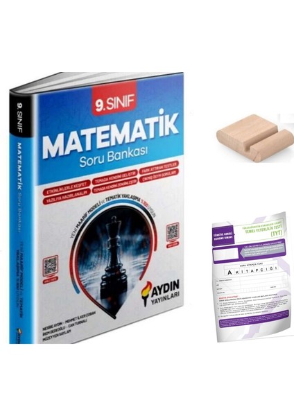 9.sınıf Matematik Soru Bankası Yeni Müfredat+Telefon Tutucu+Deneme