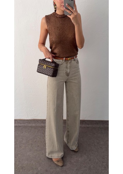 Kahve Yıkamalı Palazzo Jean fırsatları