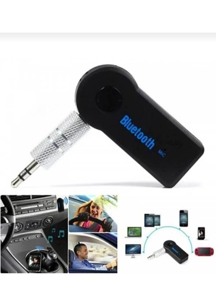 Bluetooth Araç Kiti Bt Aux Çıkışlı Hands-Free Telefon Müzik Alıcı - fiyatları
