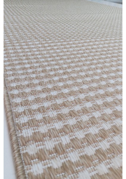 Jüt Sisal Canvas 0409G Kahverengi Silinebilir Leke Tutmaz Kolay Temizlenen Mutfak-Koridor-Antre indirimleri