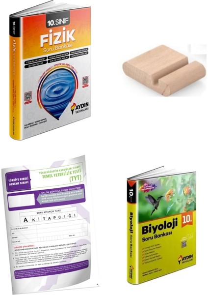 10.sınıf Fizik Biyoloji Soru Bankası Yeni Müfredat+Telefon Tutucu+Deneme