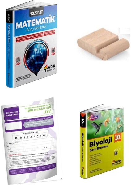 10.sınıf Biyoloji Matematik Soru Bankası Yeni Müfredat+Telefon Tutucu+Deneme