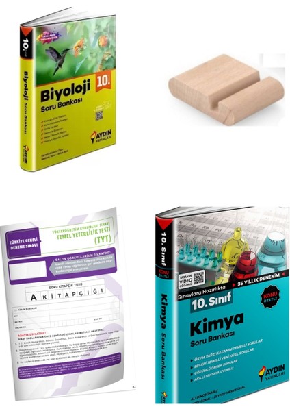 10.sınıf Biyoloji Kimya Soru Bankası Yeni Müfredat+Telefon Tutucu+Deneme