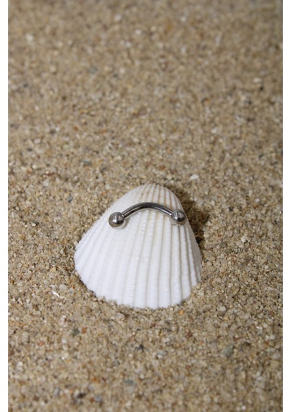 Piercing Kaş Piercing Snug Cerrahi Çelik Silver Renk Top Çap 2,5 mm