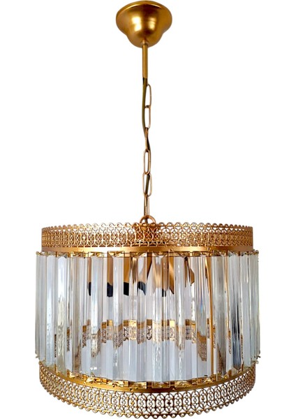 Luna 3’lü Avize – Gold Metal, Tabut Kristal Taşlı Modern Avize | 3 Başlıklı E27 Uyumlu, Yerli Üretim fiyatları