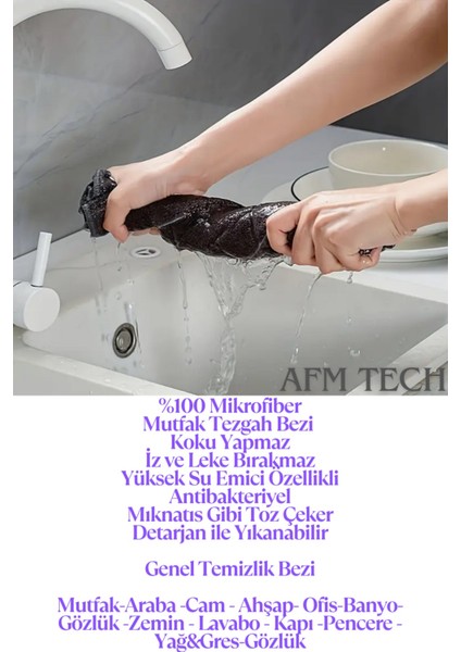 ( 3 Adet ) Mikrofiber Gri Kareli Temizlik Bezi | Cam, Mutfak, Banyo, Araba 40*40CM Leke-Koku Yapmaz modelleri