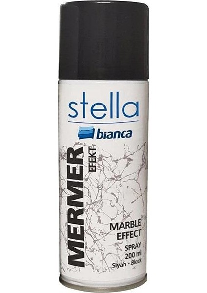 Stella Mermer Efekt Sprey 200 ml Siyah