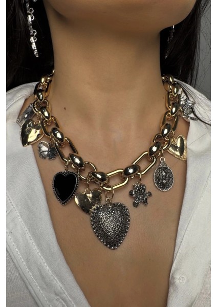 Çoklu Charmlı Kolye fiyatları