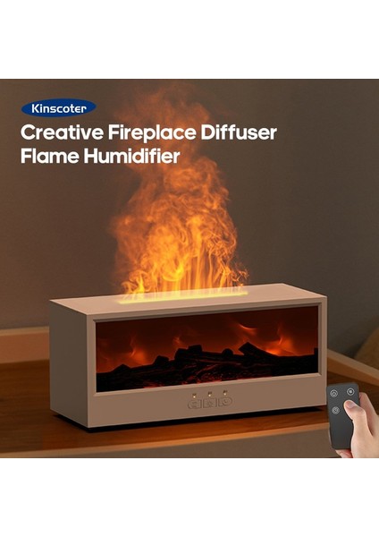 Şömine Görünümlü Alev Efektli Oda Nemlendirici, Hava Nemlendirici, Aromaterapi Difüzör fiyatları