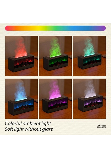 Şömine Görünümlü Alev Efektli Oda Nemlendirici, Hava Nemlendirici, Aromaterapi Difüzör indirimleri