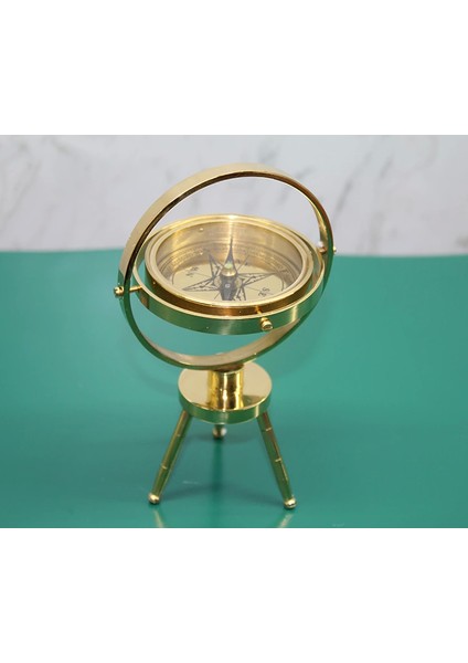 Pirinç Masa Üstü Pusula 15745