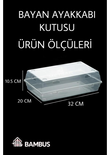 20'li Şeffaf Kadın Ayakkabı Kutusu fiyatları