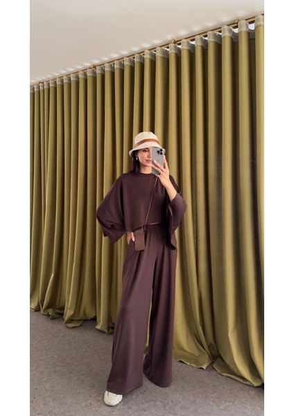 Pelerinli Modal Acı Kahve Takım