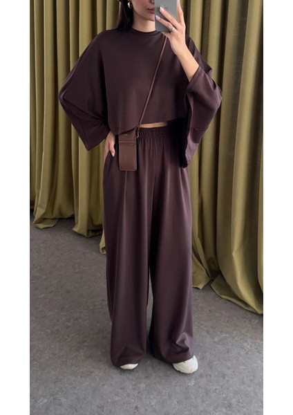 Pelerinli Modal Acı Kahve Takım modelleri