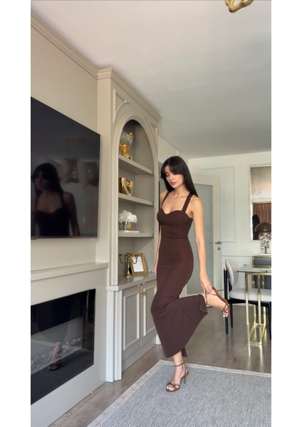 Kahverengi Ceket-Elbise Takım modelleri