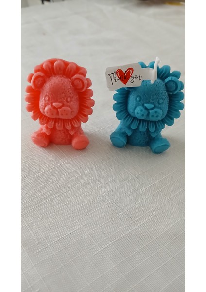 10 Adet Aslan Yavrusu Figürlü Mum, Hediyelik modelleri