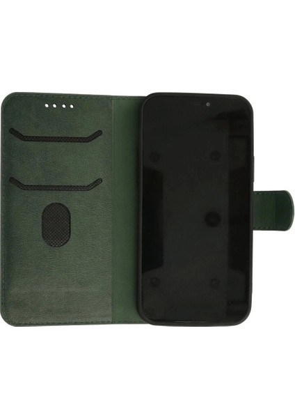 iPhone 13 Pro Max Kılıf Trend S Plus Kapaklı Kılıf - Yeşil fırsatları