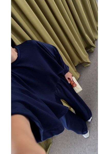 Pelerinli Modal Lacivert Takım indirimleri