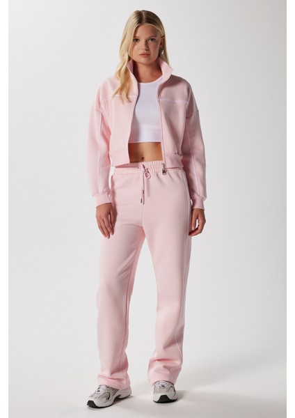 Kadın Lexi Içi Polarlı Şeritli Pembe Alt Üst Eşofman Takımı fiyatları