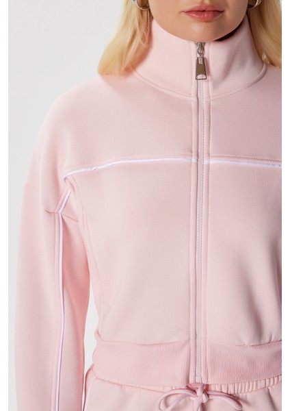 Kadın Lexi Içi Polarlı Şeritli Pembe Alt Üst Eşofman Takımı fırsatları