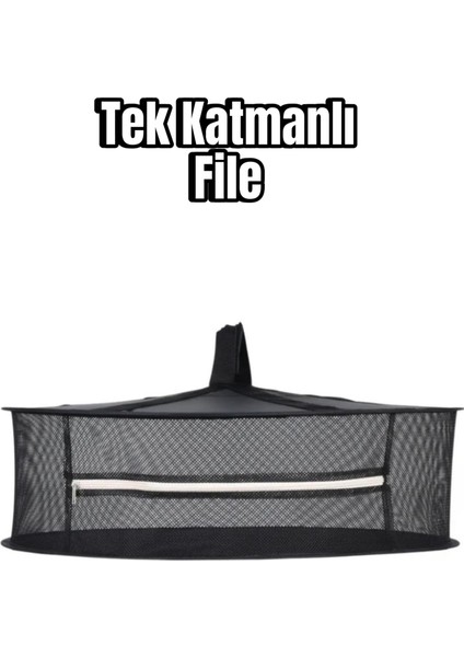 Tek Katmanlı Bitki Kurutma Filesi - Asılabilir ve Katlanabilir Tasarım