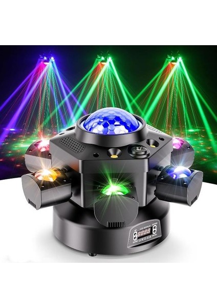 6 Başlı Cree LED New Efektli 150 Watt LED Strobe Lazer Robot Işık