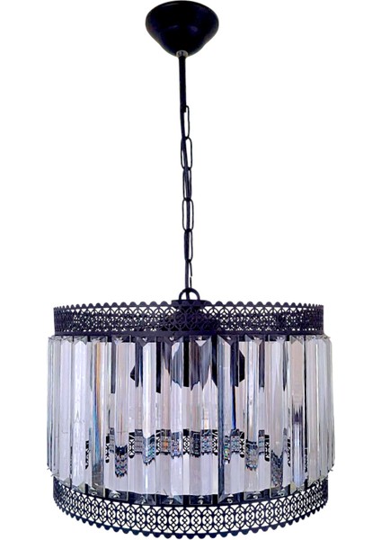 Luna 3’lü Avize – Siyah Metal, Tabut Kristal Taşlı Modern Avize | 3 Başlıklı E27 Uyumlu, Yerli Üretim fiyatları