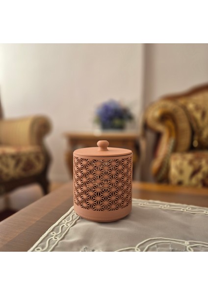 Özel Tasarım Geometrik Desenli Kapaklı Dekoratif Saklama Kutusu – 3D Modern Kutu