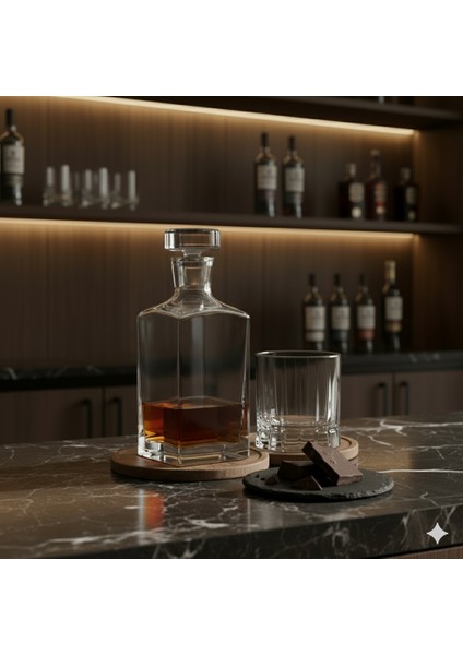 Prisma Viski Şişesi (800CC) ve 4 Adet Nudeglass Wayne Viski Bardağı (250CC) Seti fiyatları