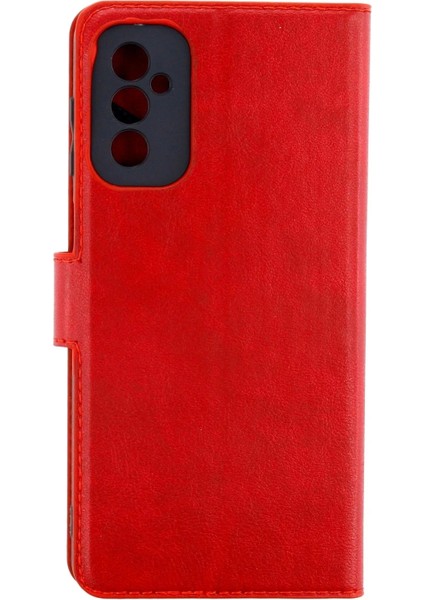 Samsung Galaxy M52 5g Kılıf Trend S Plus Kapaklı Kılıf - Kırmızı