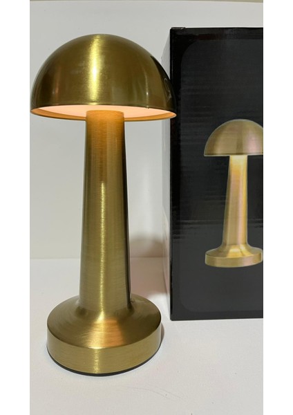 3 Renkli Gold Mantar Masa Lambası modelleri