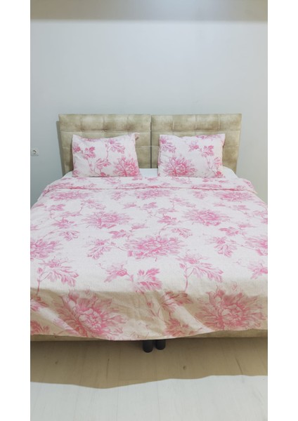 Gül Desenli Çift Kişilik Nevresim Takımı