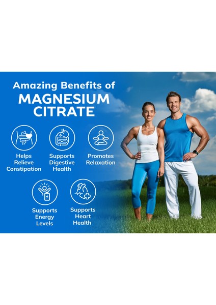 Magnesium Citrate 133 Mg,yüksek Kalite Magnezyum Sitrat Bone Strength Muscle Support Kas Kemik Immune