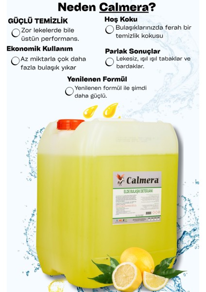 Bulaşık Deterjanı 20KG (Limon) Extra Güçlü Formülü ile Pırıl Pırıl Sonuçlar indirimleri