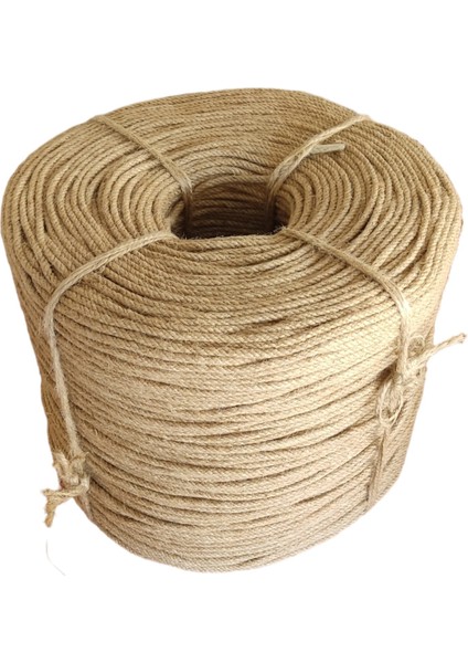5 mm 100 Metre Jüt Halat Hasır Dekor Süsleme Jüt Ip